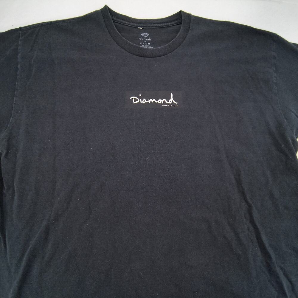 Diamond Supply Co Graphic Crew Neck Short Sleeve T Shirt Mens Size XL Black